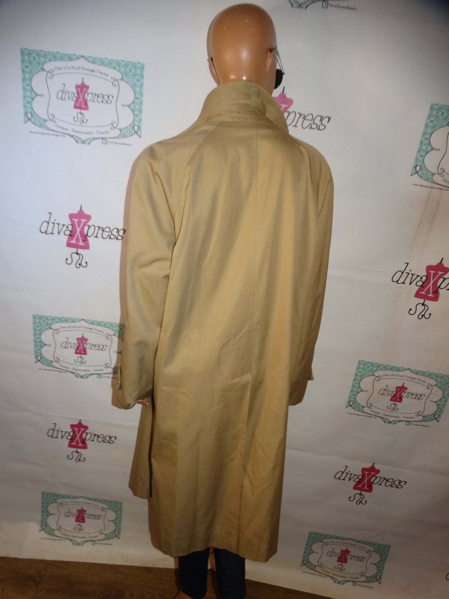 Vintage Authentic Burberry Trench Coat Size XL