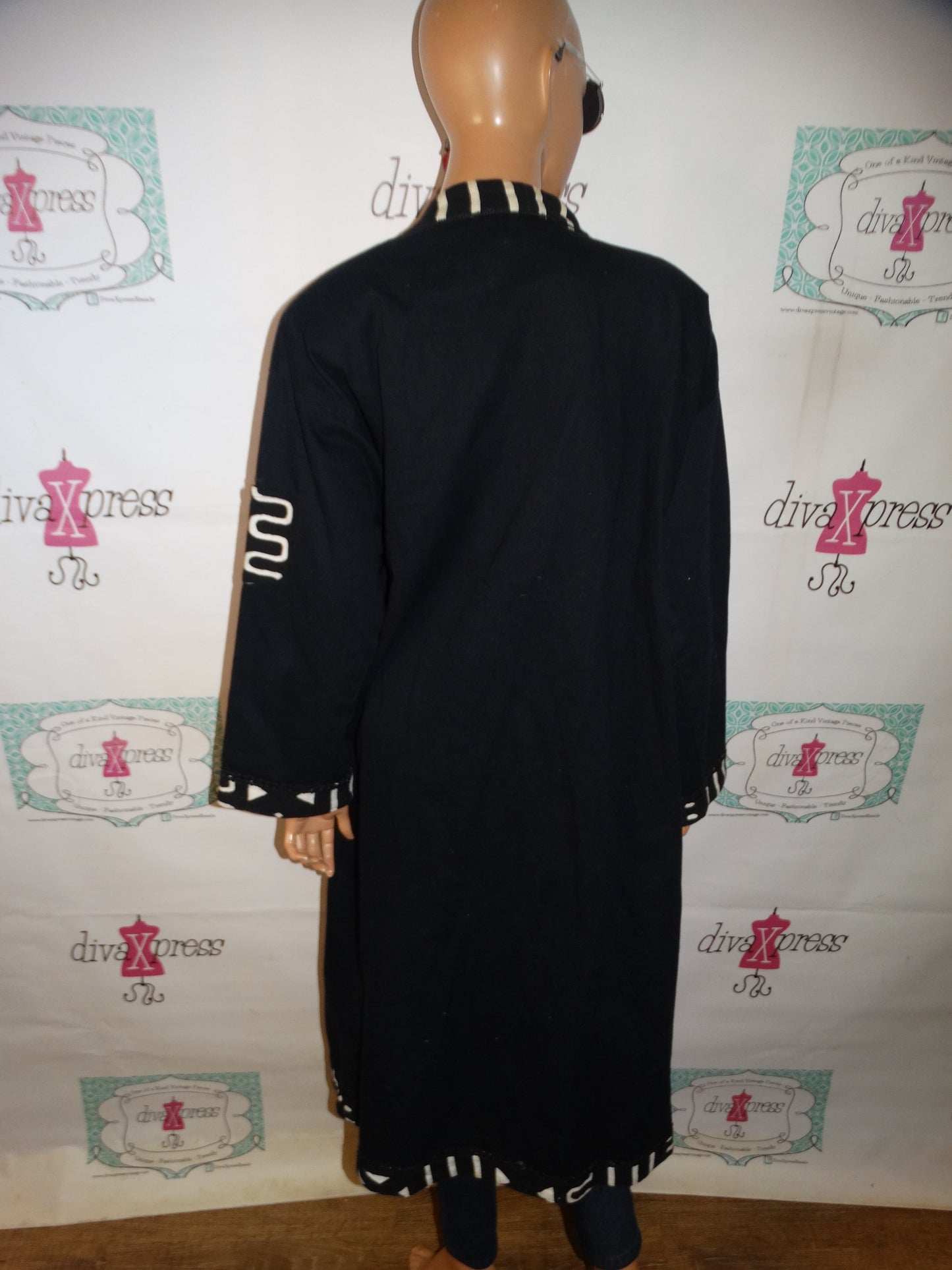 Vintage Malta Black Beaded Throw Size 1x