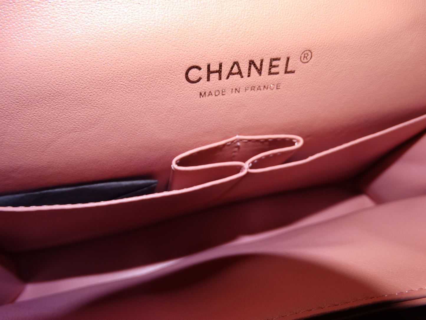 Patent Leather PEAch Leather CC Purse