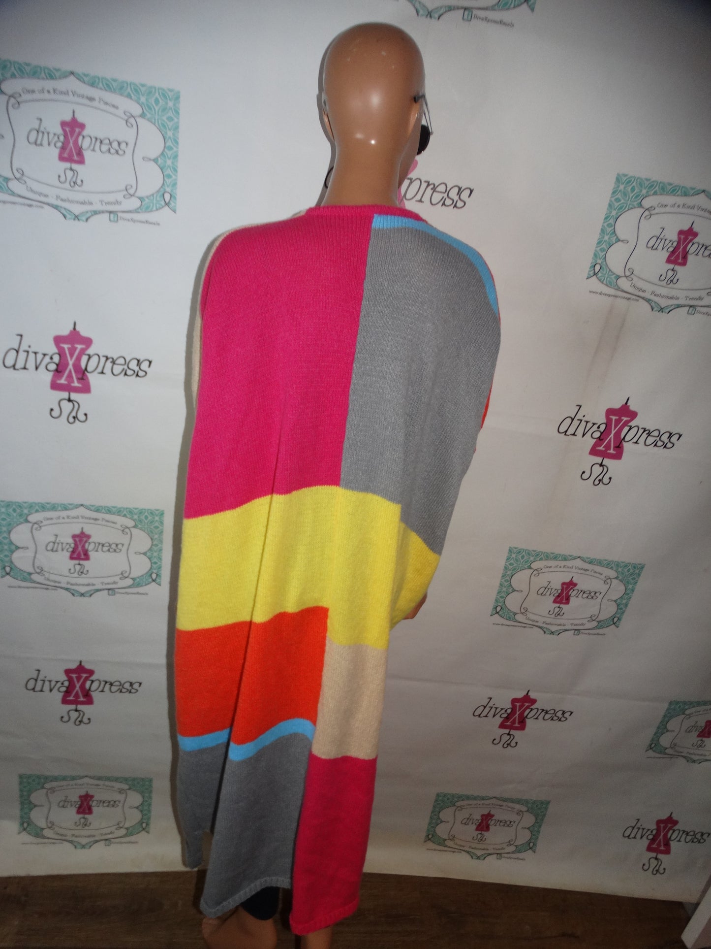 Colorful Sweater Throw Size 2x