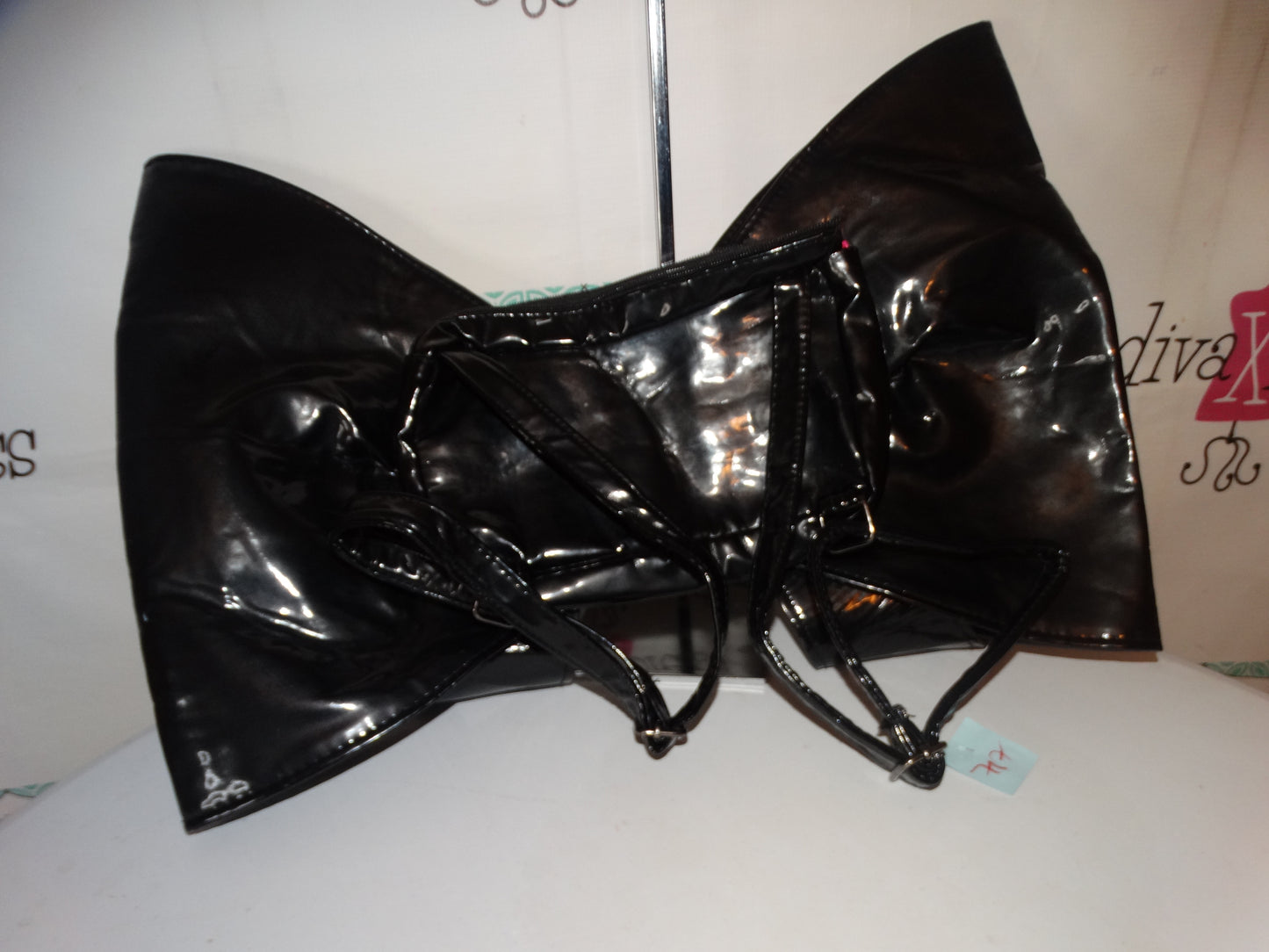 XXXL Black Bow Purse/Clutch