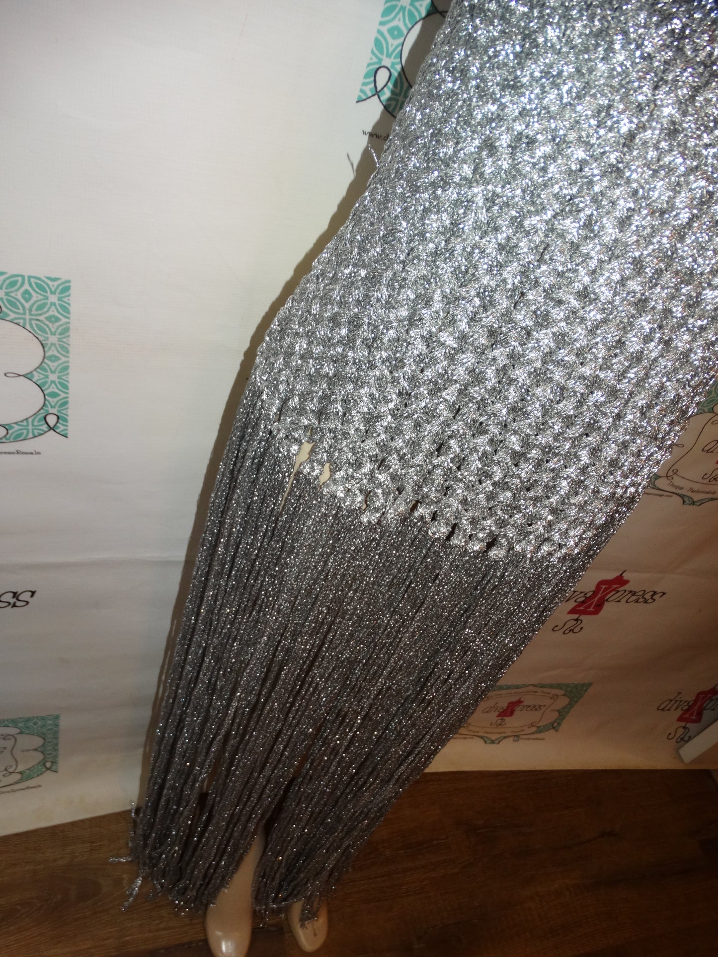 Silver Shingle Cover Up Size S-XL