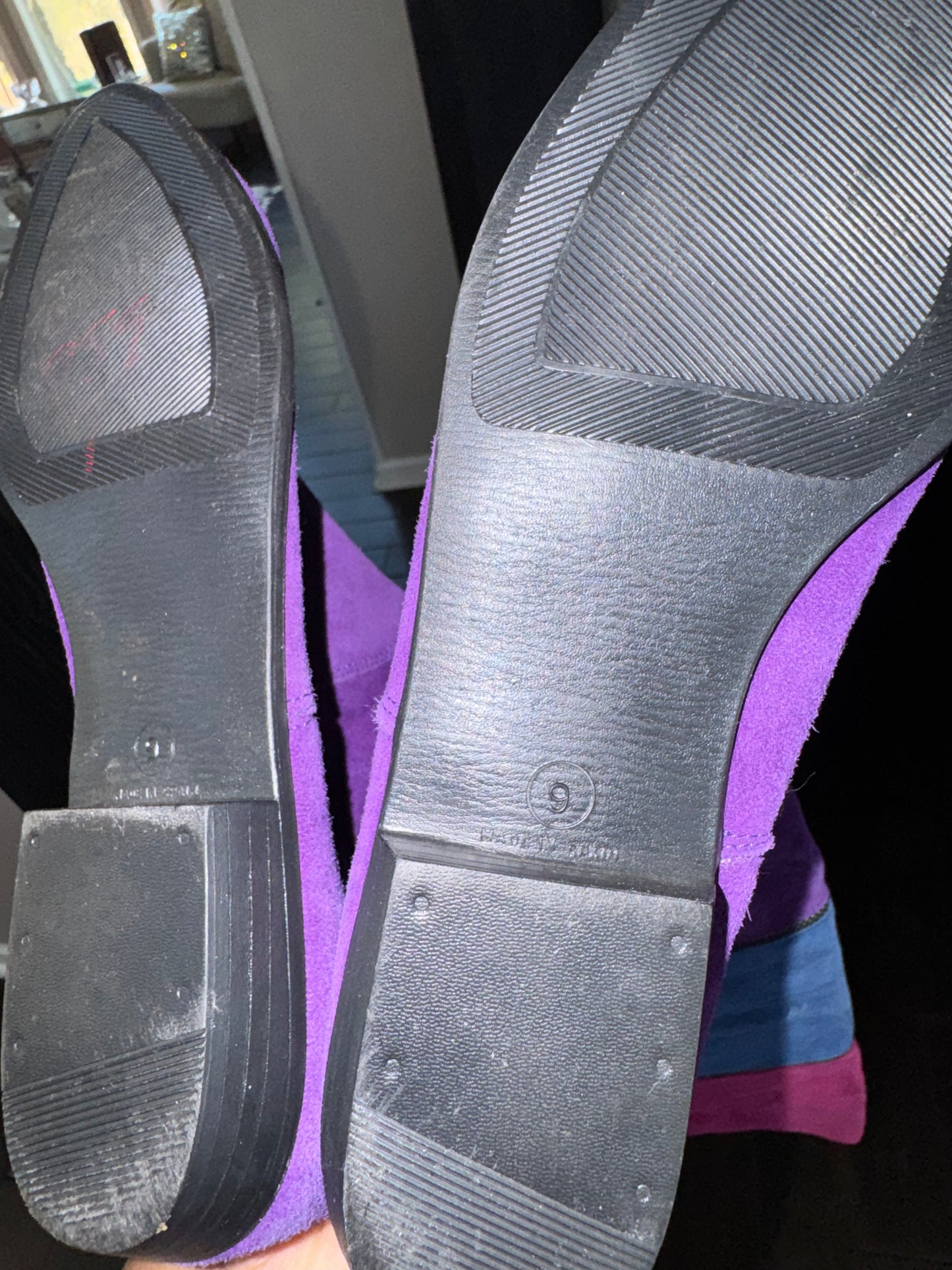 Colorful Suede Boots size 9