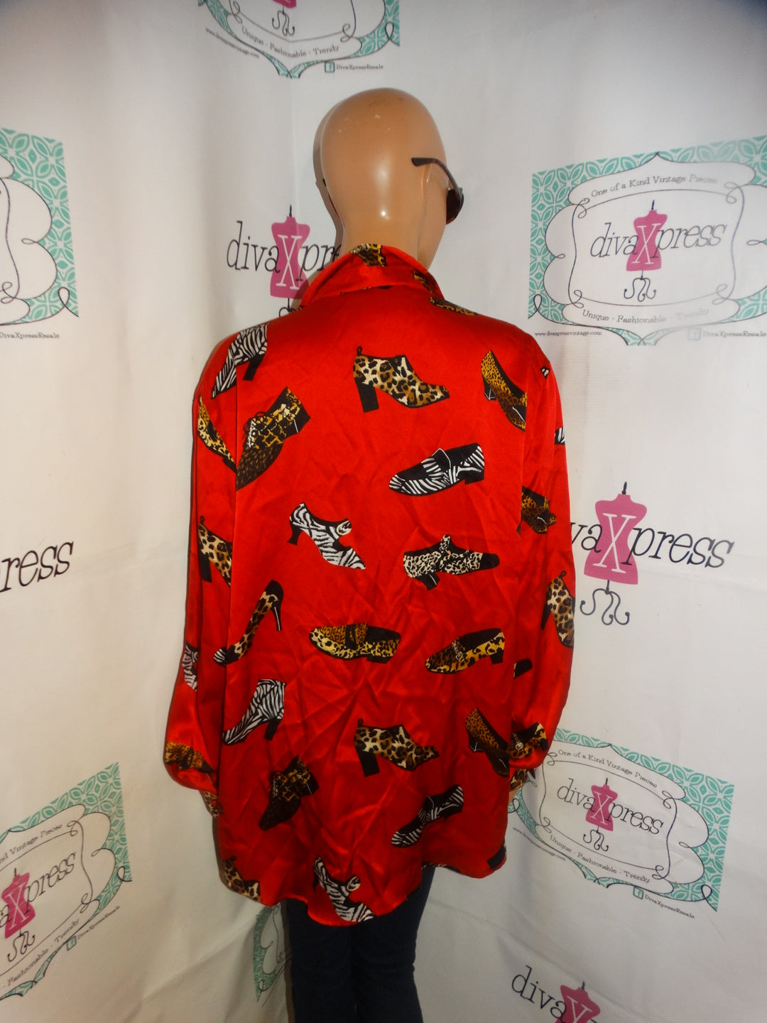 Vintage Jessica Holbrook Red Heel Shirt Size XL