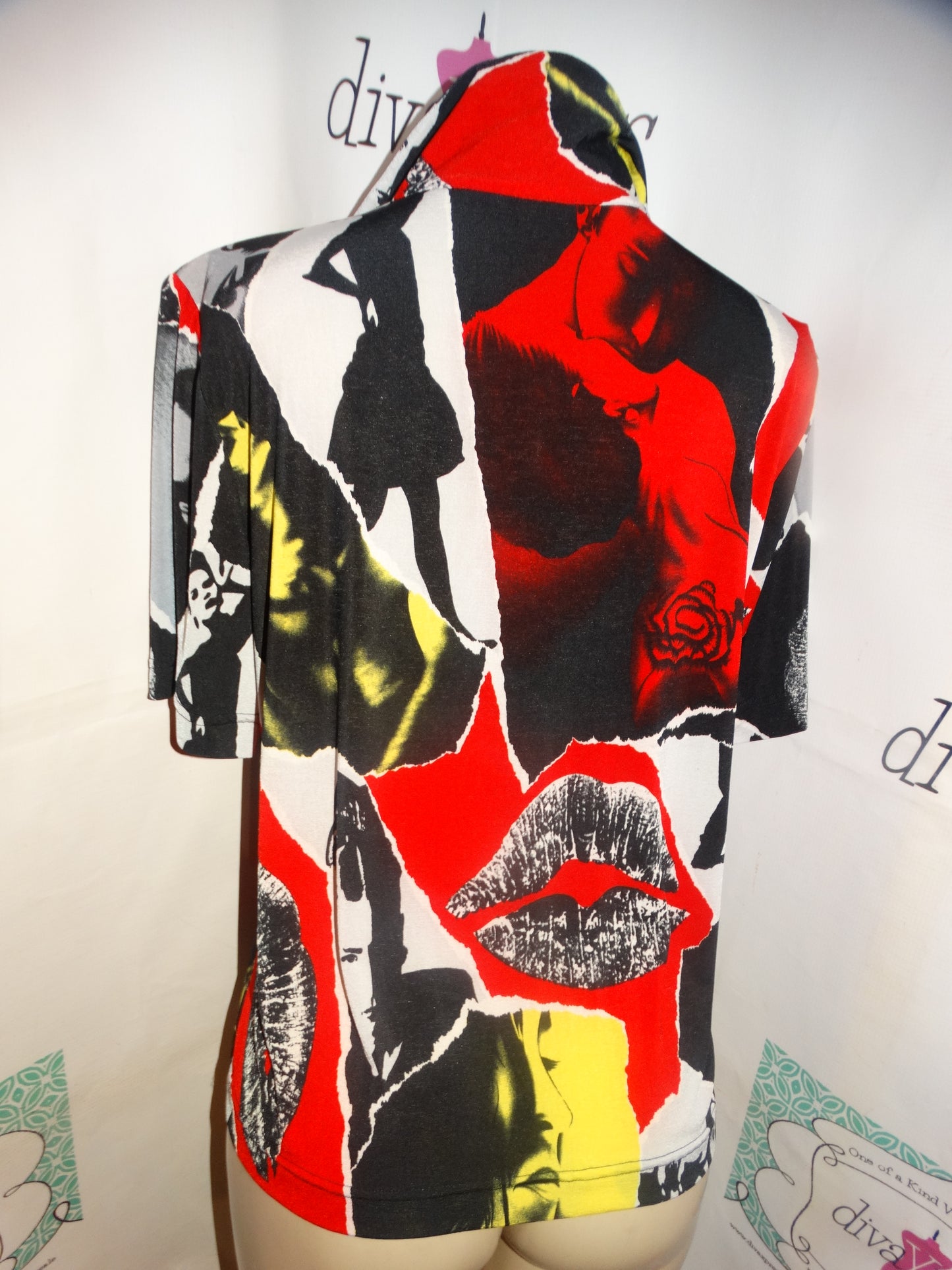 Vintage Ulimex Black Face Blouse Size L