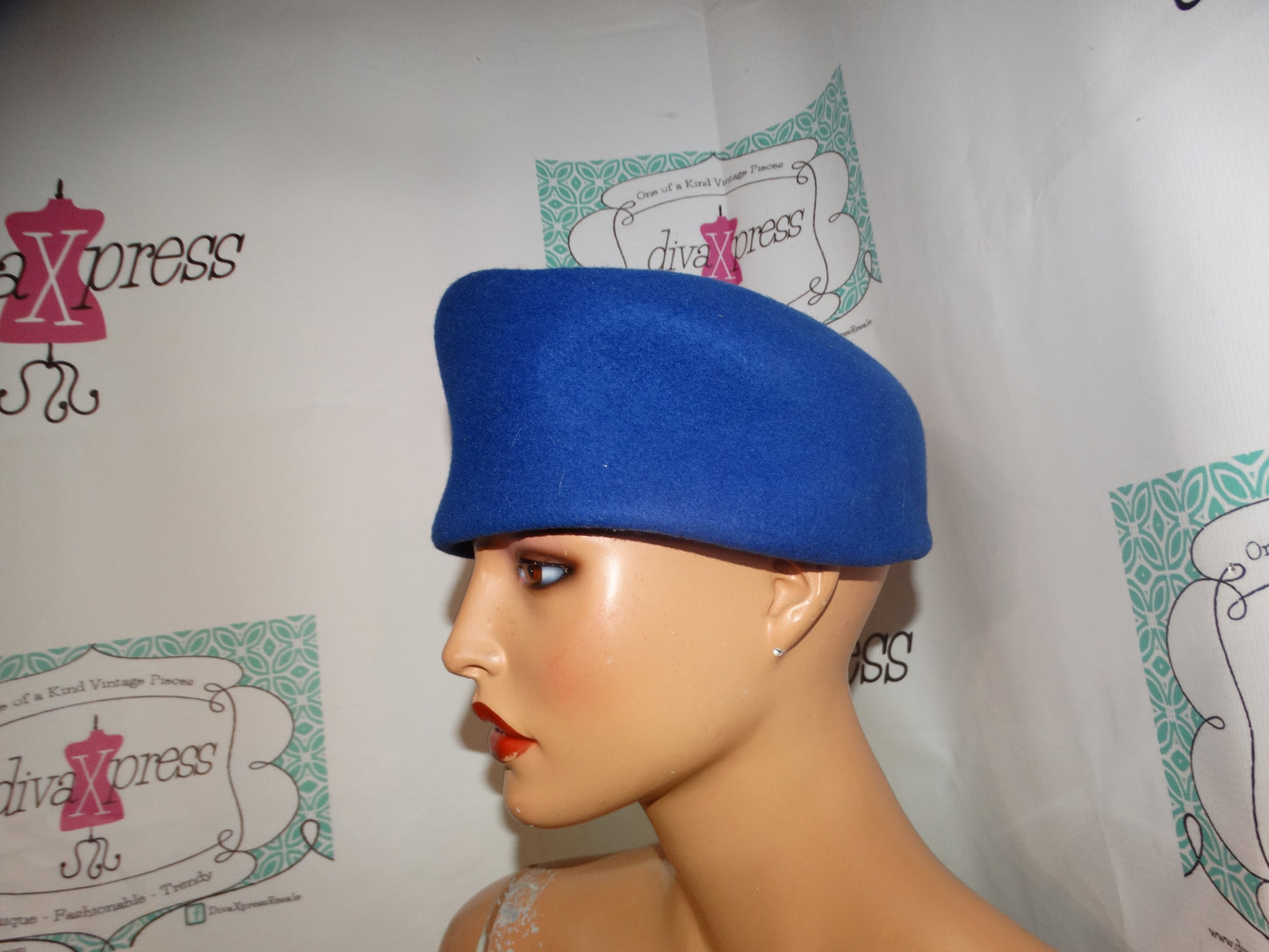 Vintage Royal Blue Hat