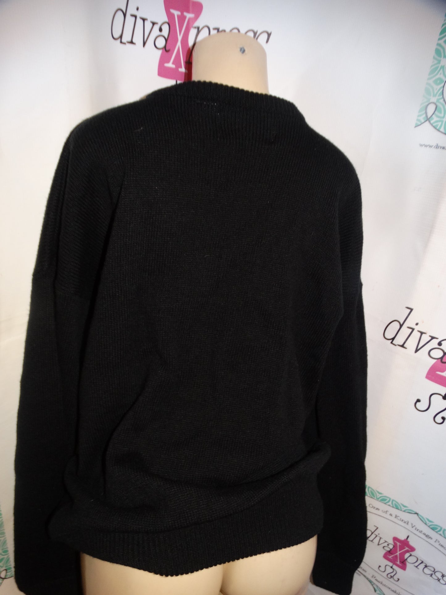 Vintage MArk Elliot Leather PATch Sweater Size 2x