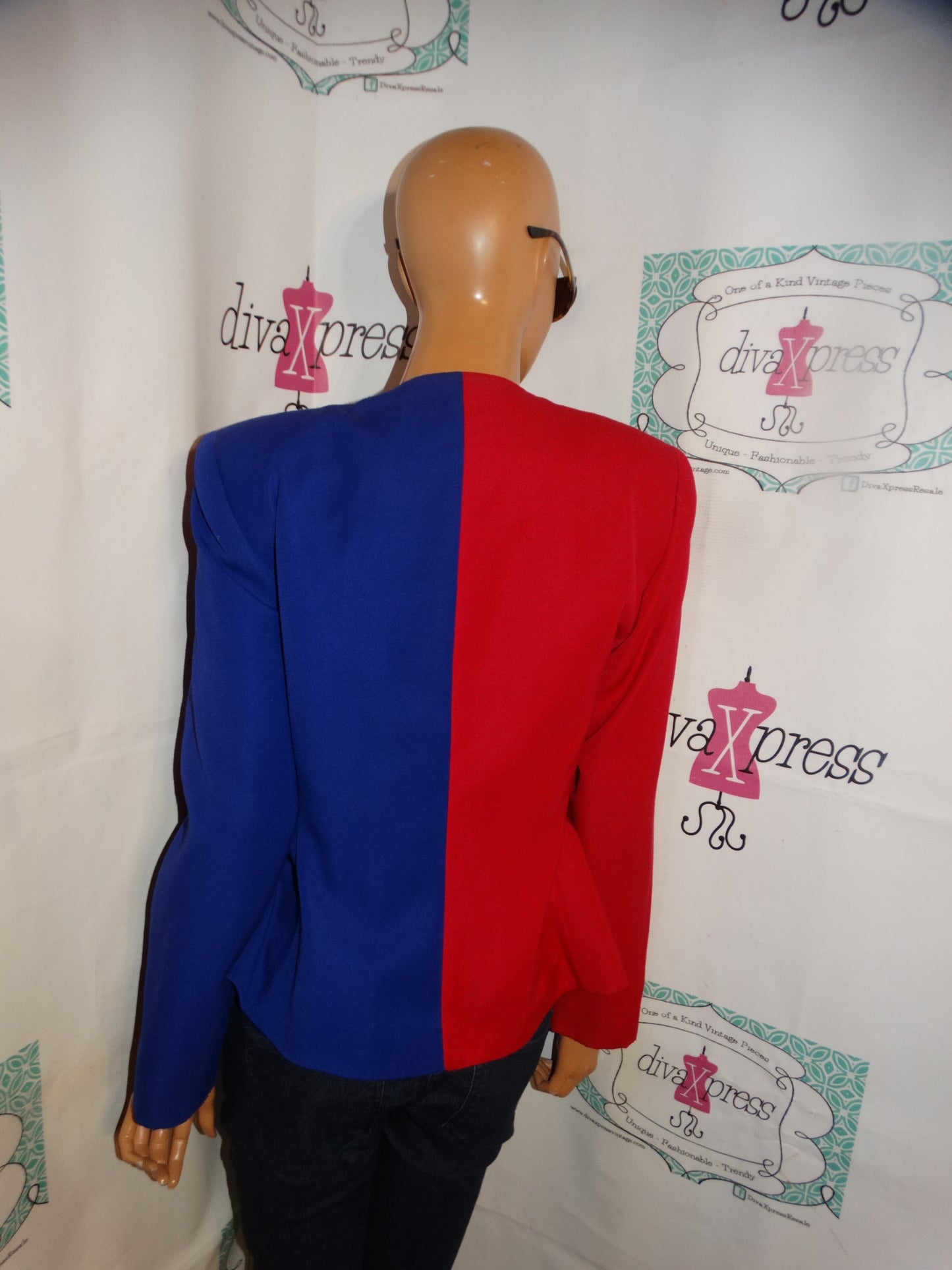 Vintage kasper Pink/Purple Jacket/Top Size M