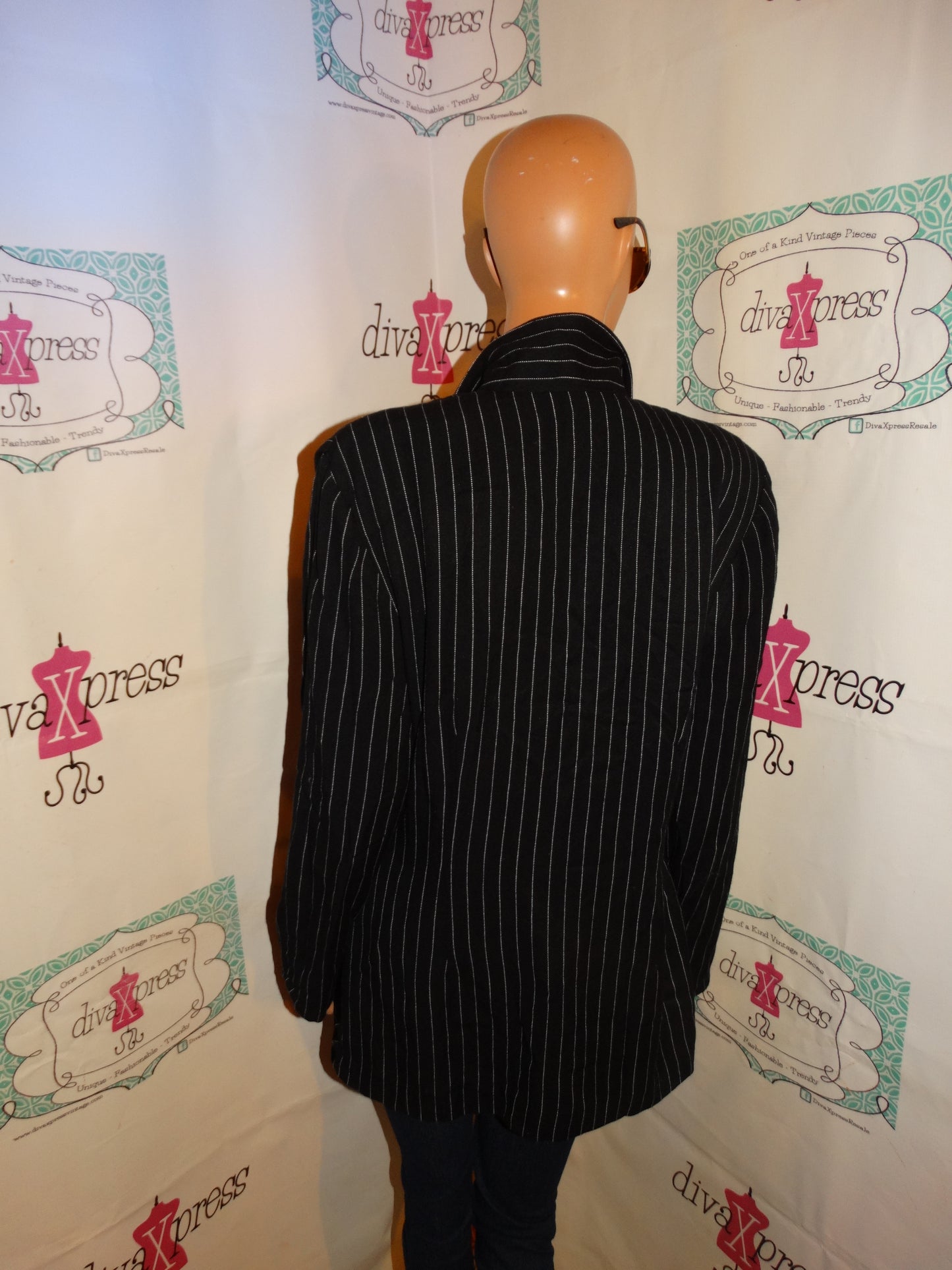 Vintage Wild Rose Black/White Blazer XL