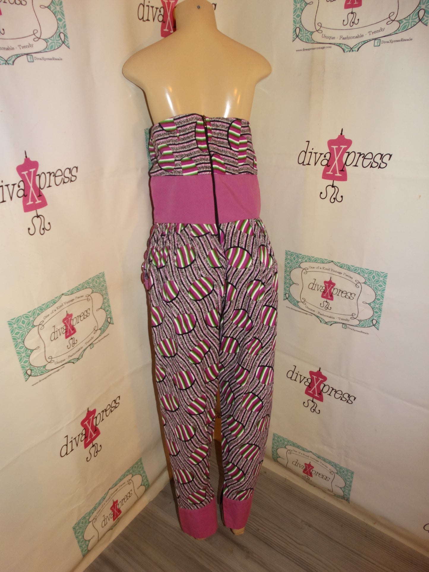 Vintage Pink/Purple Custom Made Jumper Size S