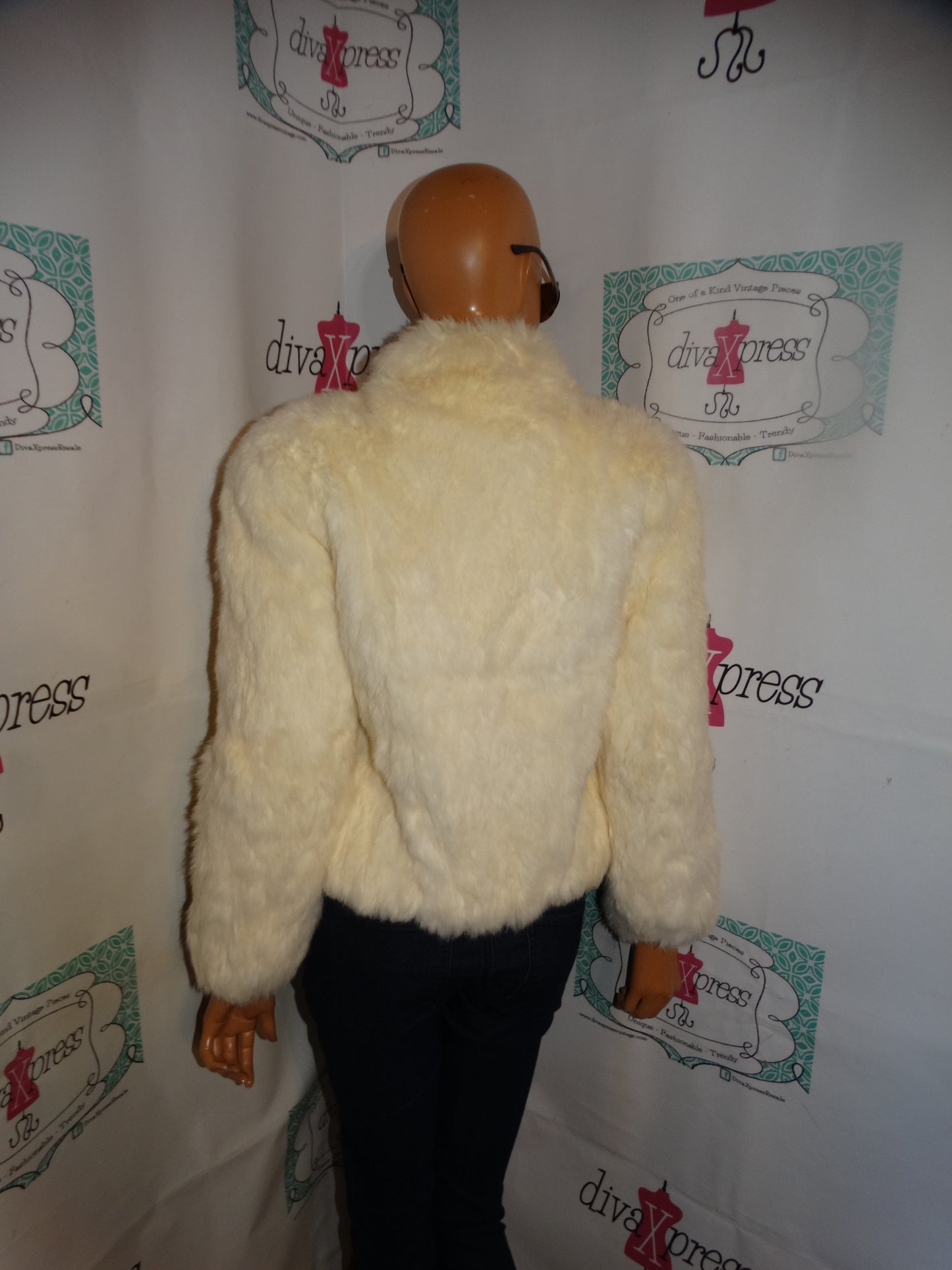 Vintage niki Authentic Rabbit Fur Coat Size S