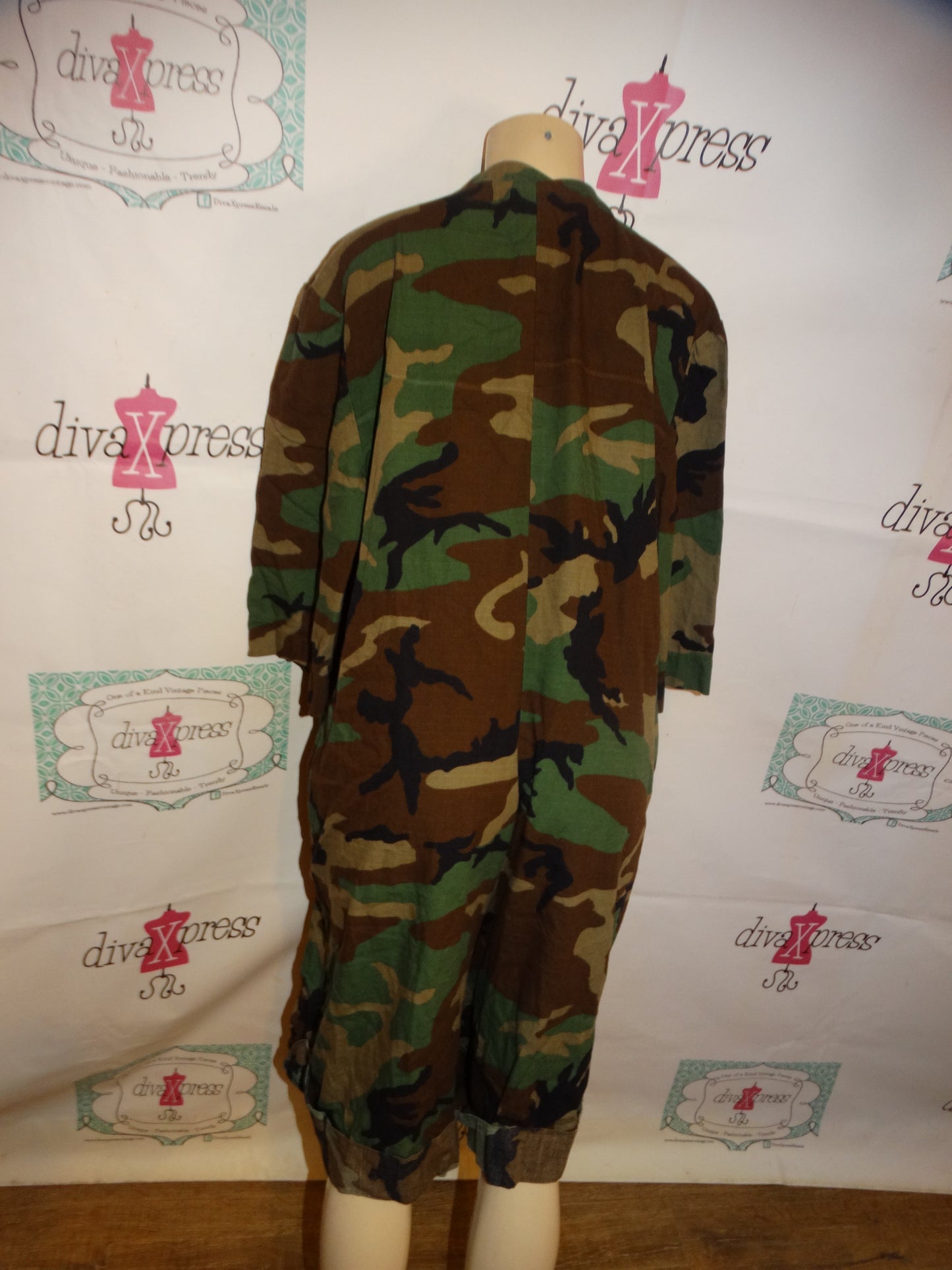 The Wendy's Collection Army Fatigue Jumpsuit Size 2x