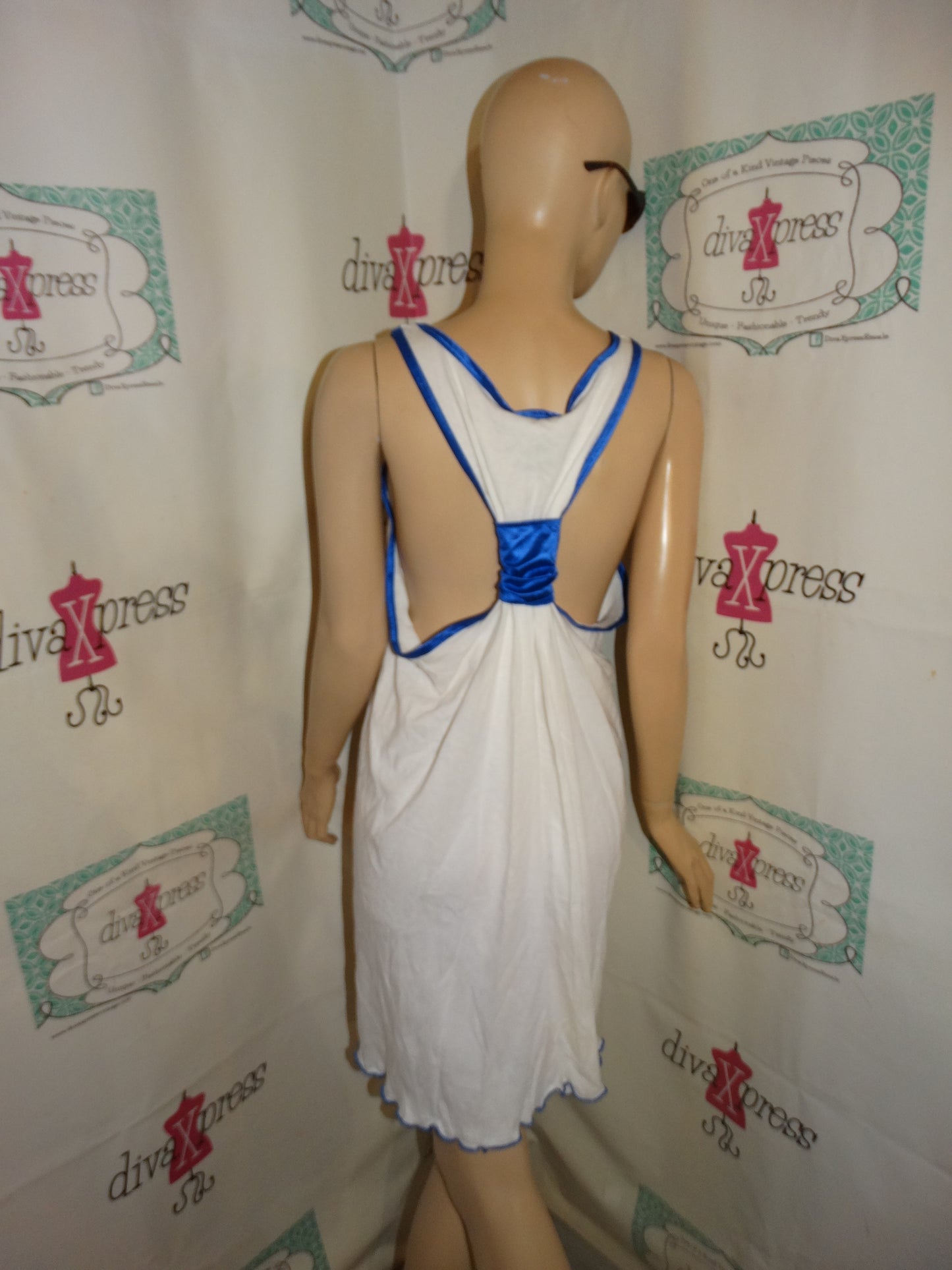 Vintage Mickey & Co. White T shirt Dress Size S