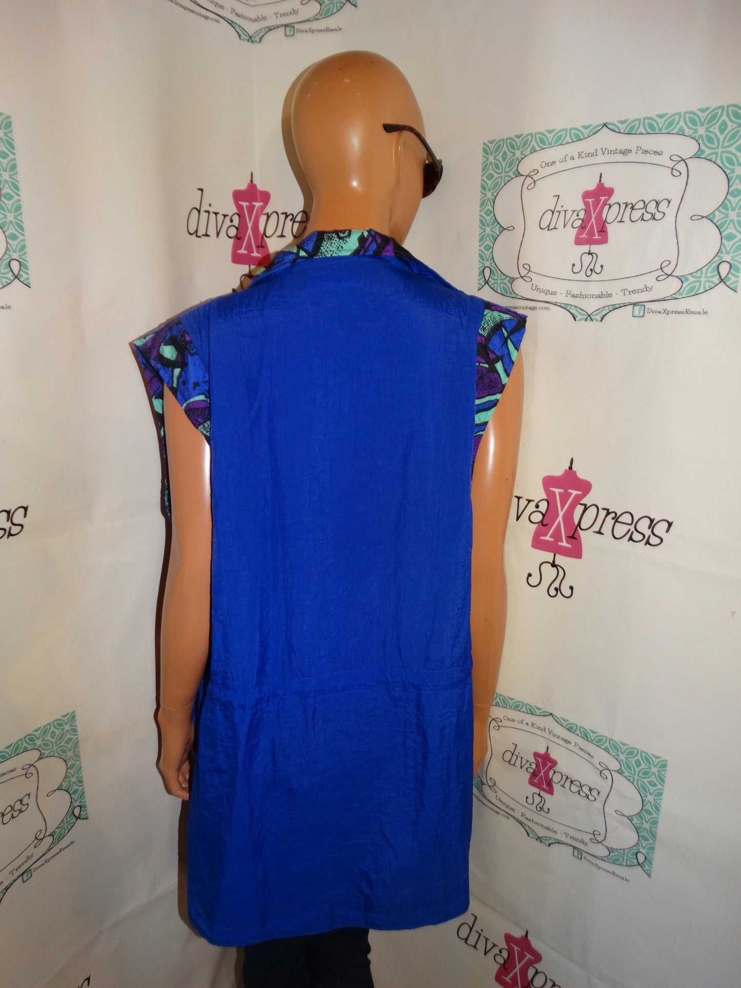 Vintage Reebok Purple/Blue Green Vest Size L