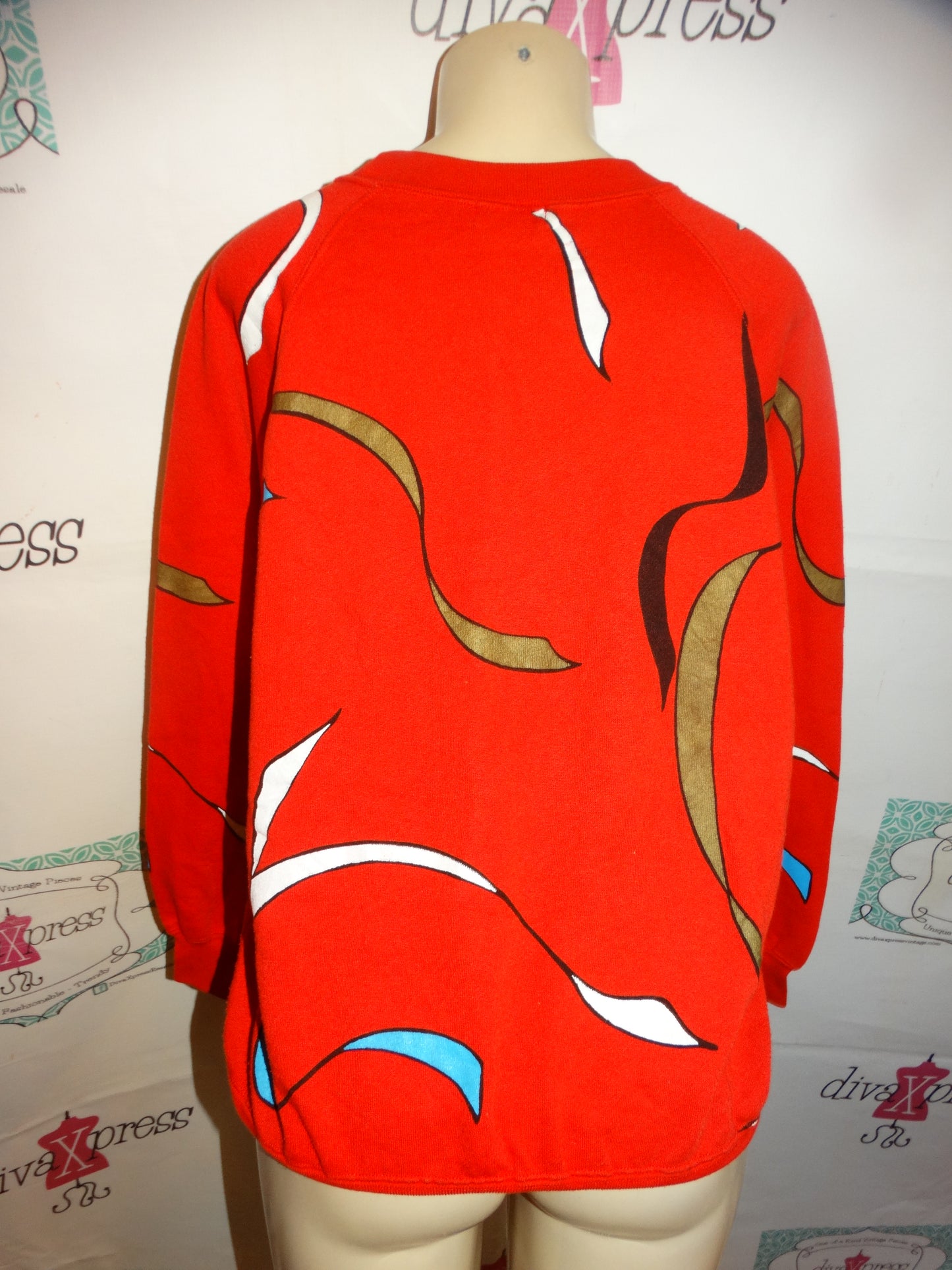 Vintage Emiment Red Mask Sweater Size M