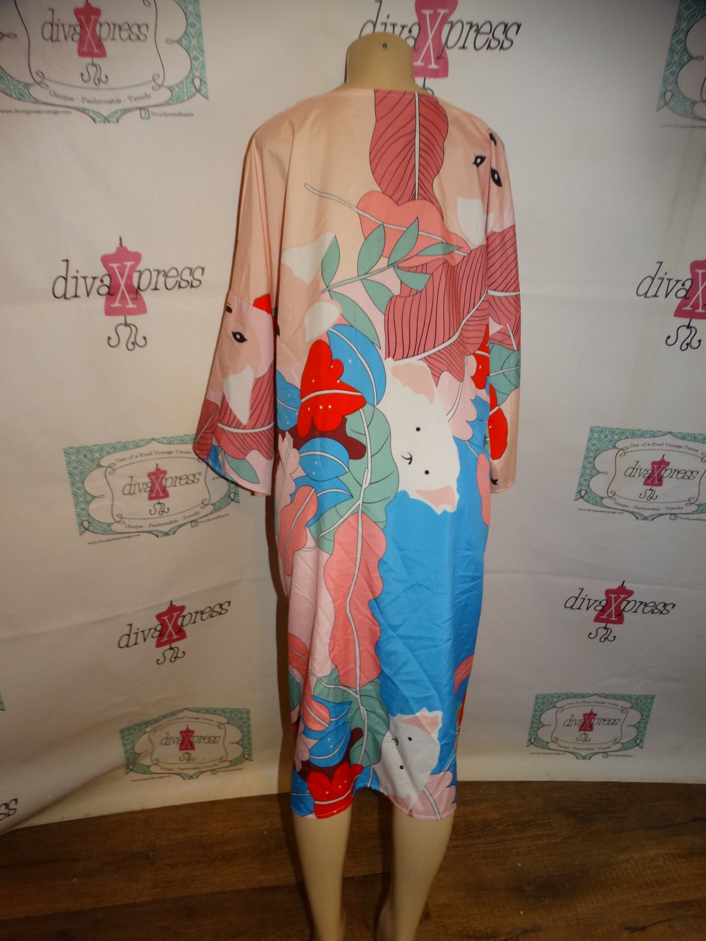 Pink Colorful Duster Size XL