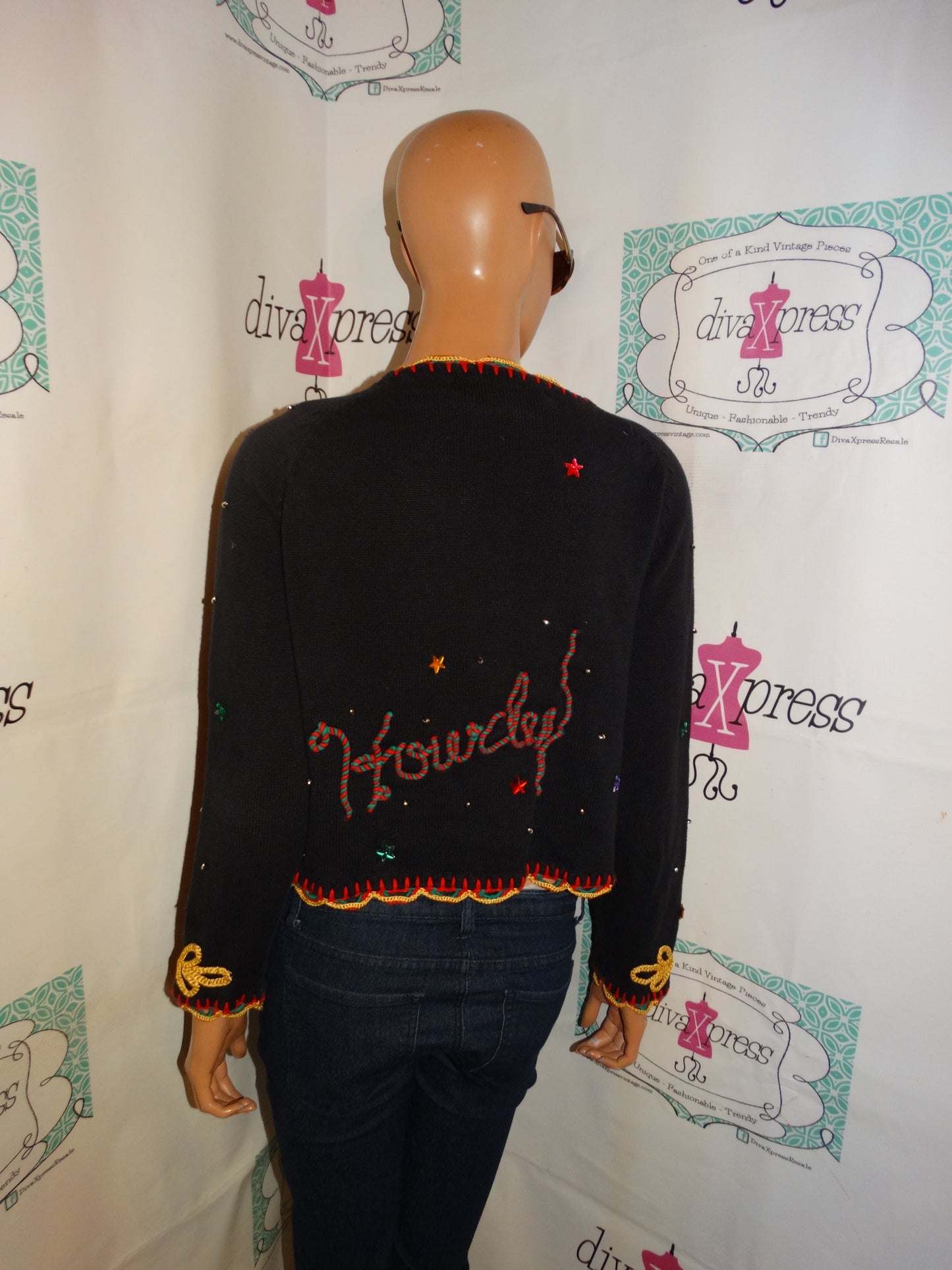 Vintage Michael Simon Cowboy Sweater Size M