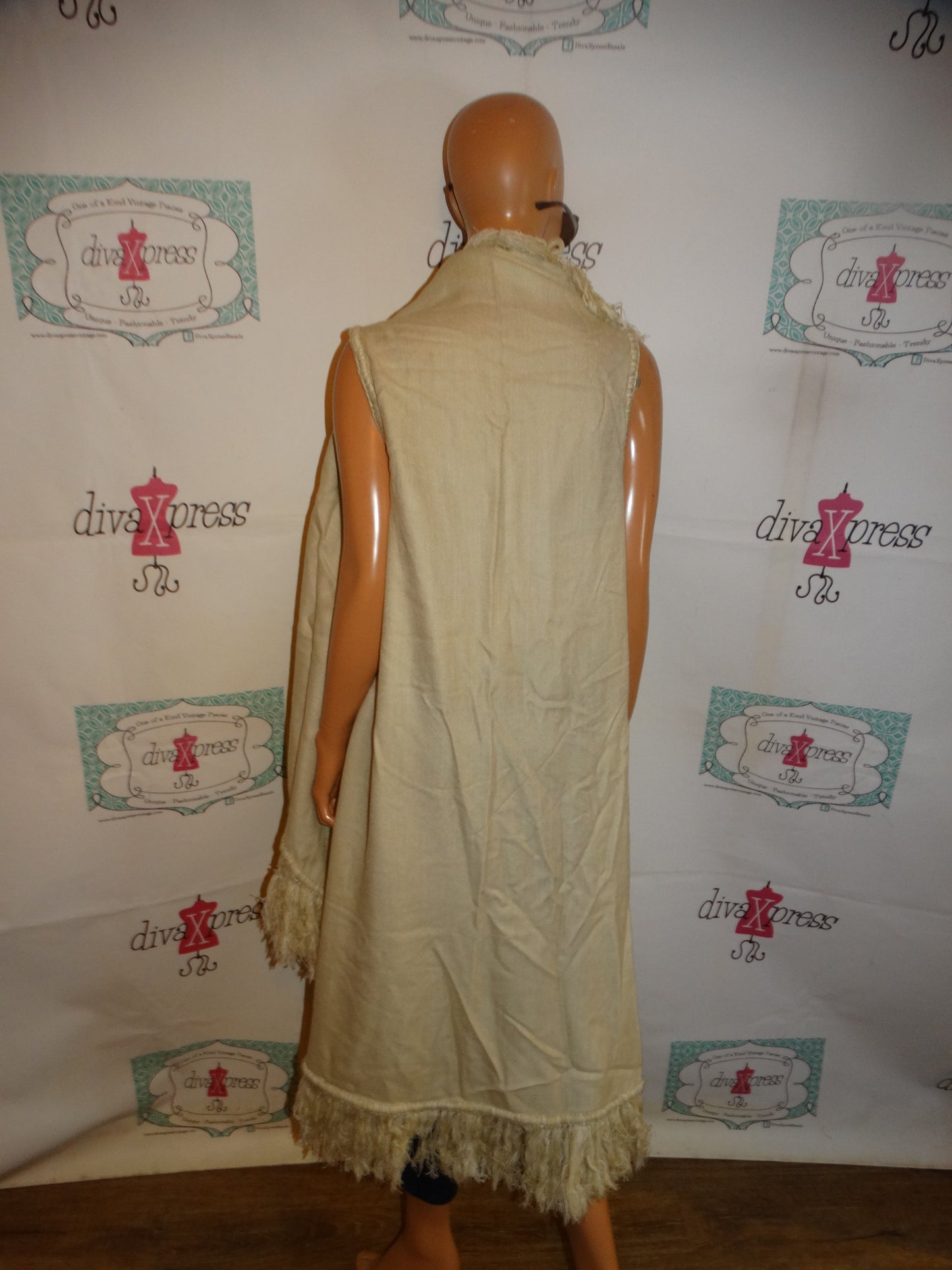 Vintage Cream Heavy Shingle Throw Size L-XL