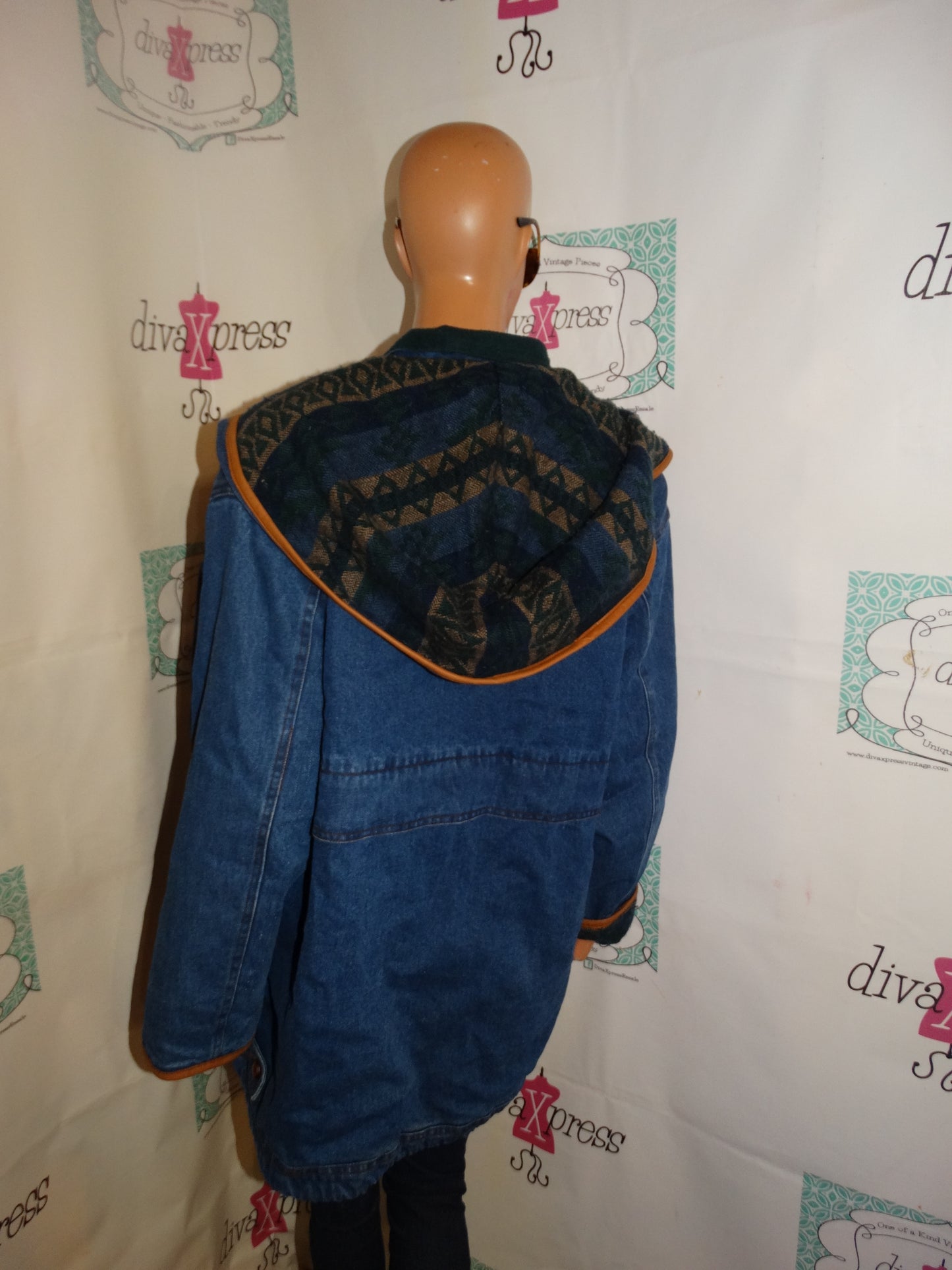 Vintage Rock Creek Blue Jean Coat Size 2x
