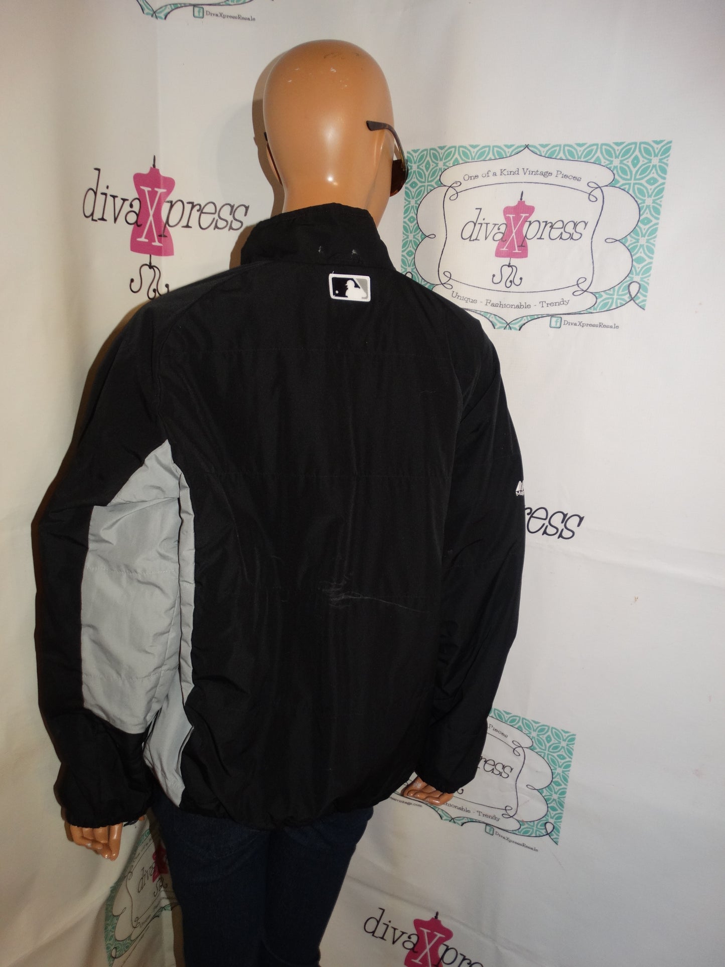 Vintage Majestic Black Chicago Sox Jacket Size S