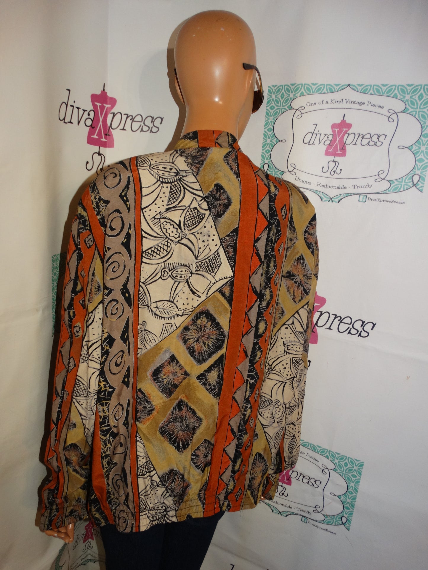 Vintage Kenningston Tan/Green Jacket Size L