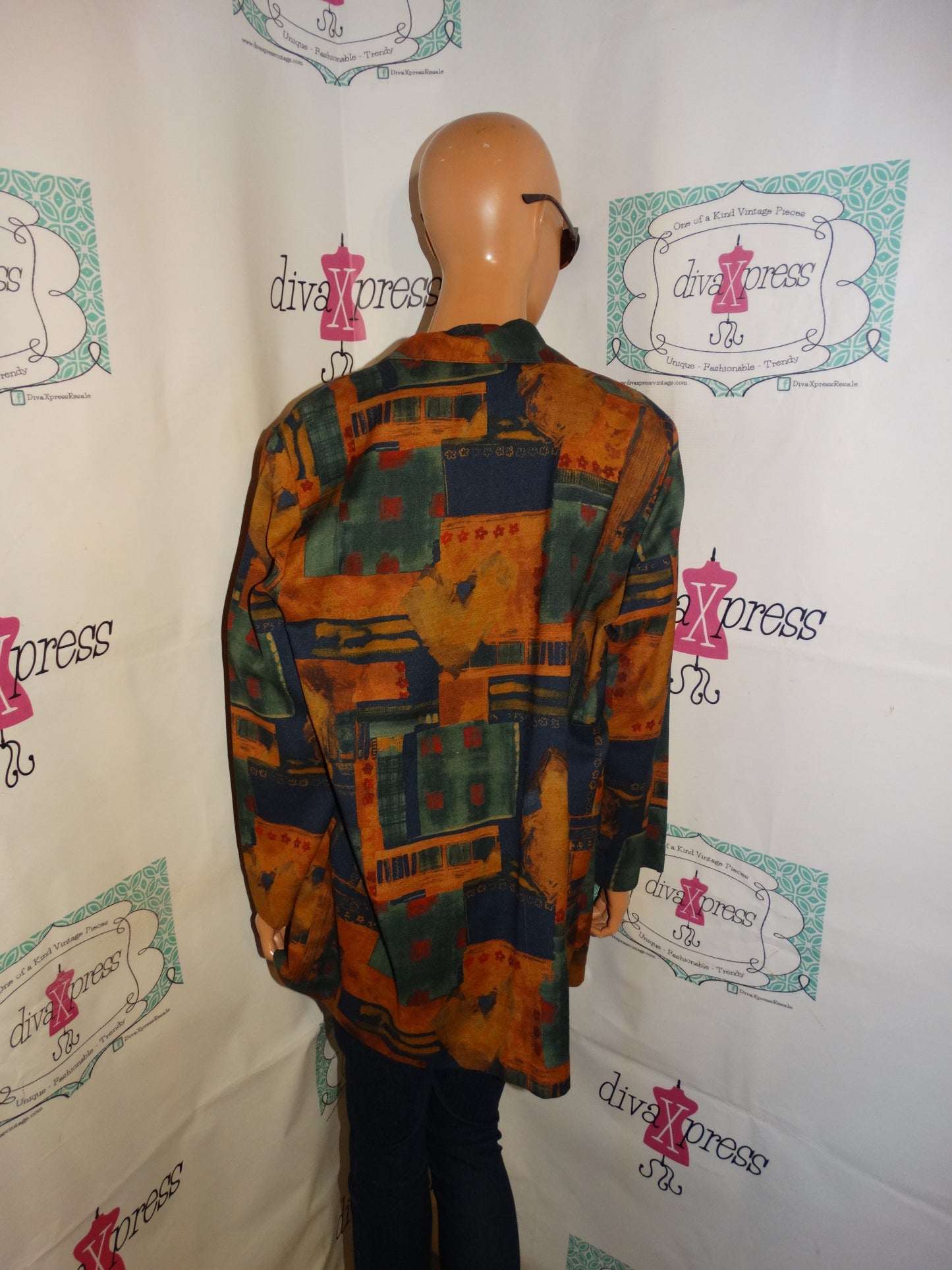 Vintage Requirements Brown/Green Blazer Size XL