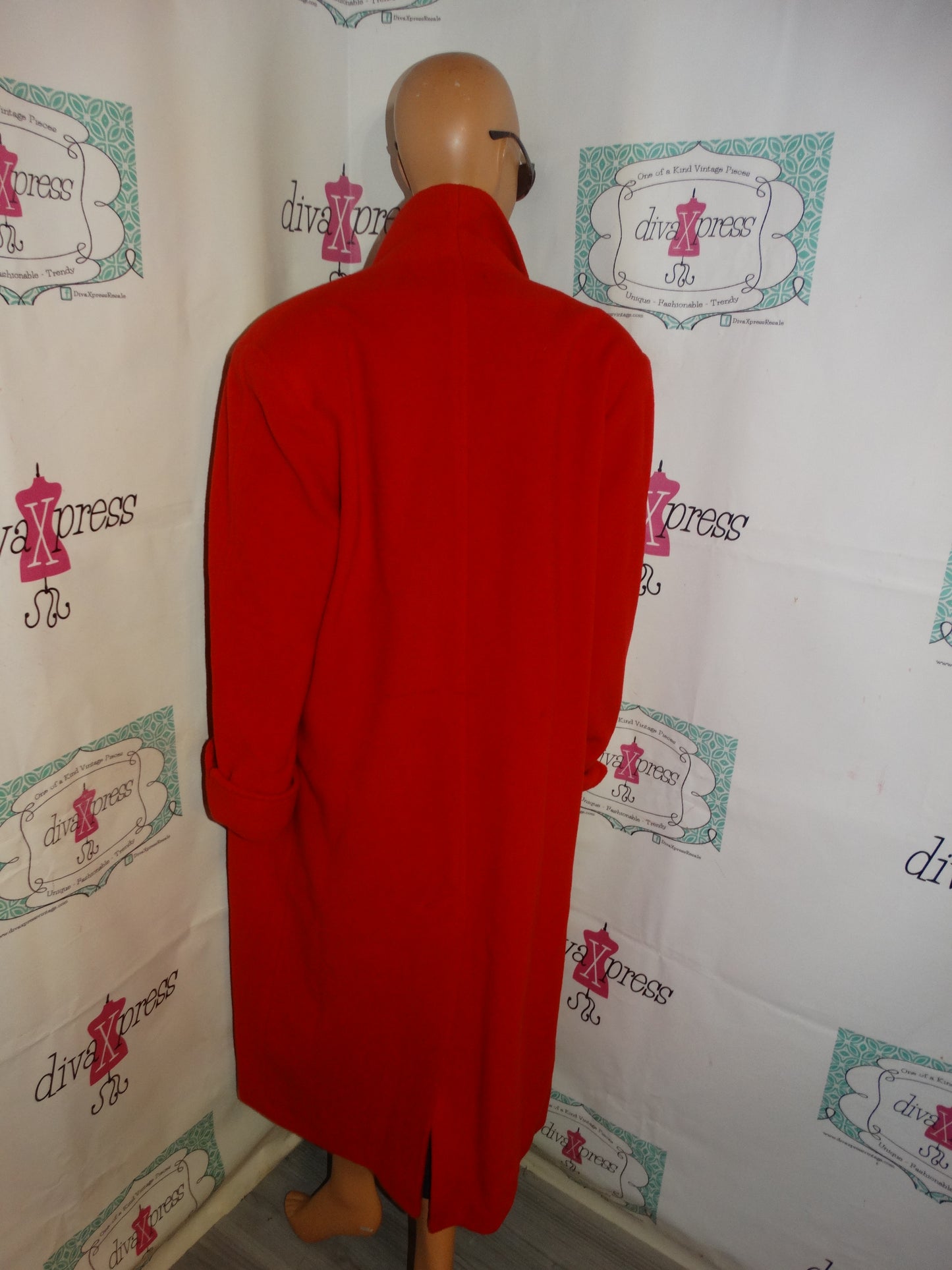 Vintage The Limited Red Wool Coat Size 1x