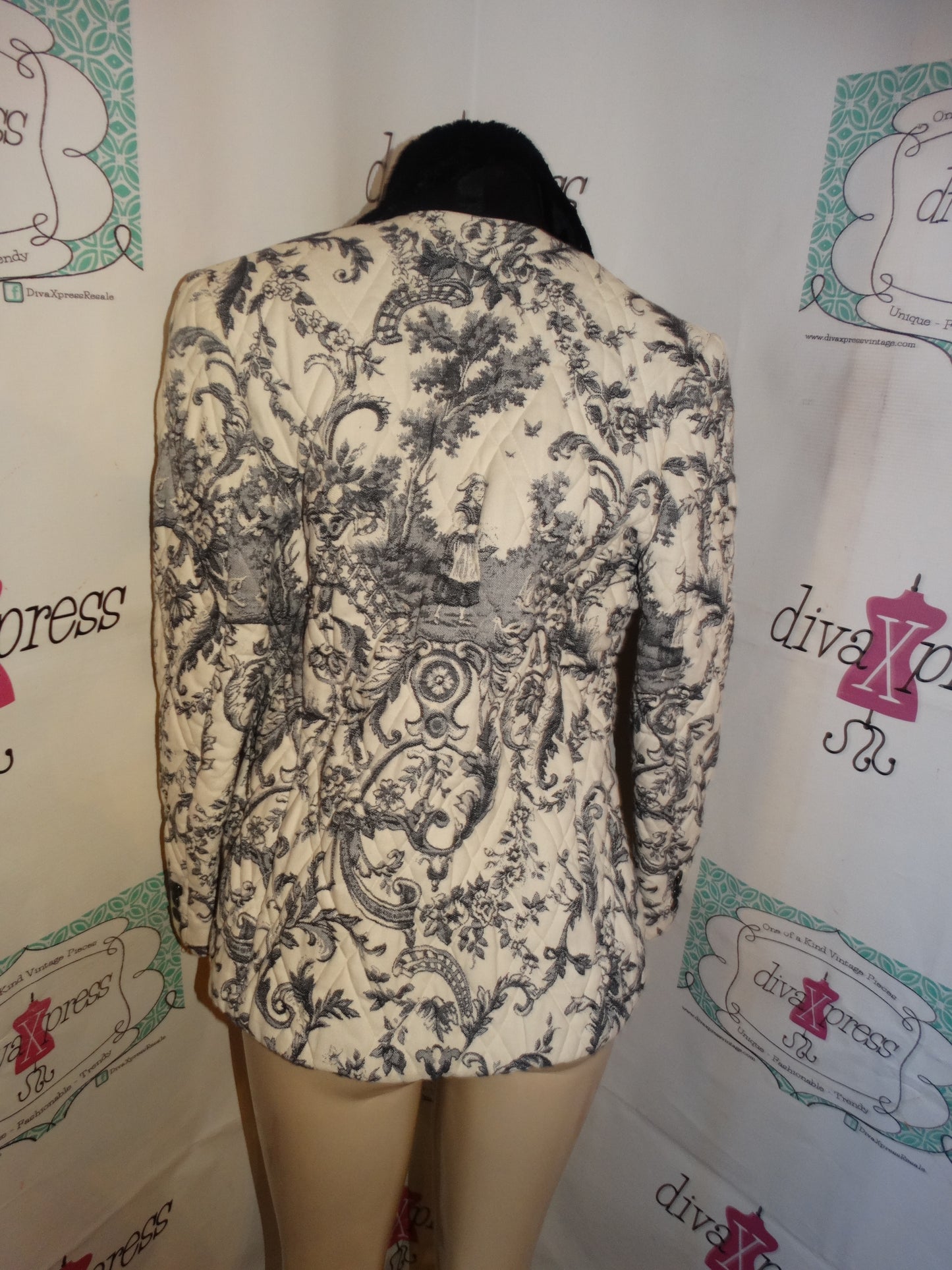 Vintage TAPP Black/White Jacket Size S