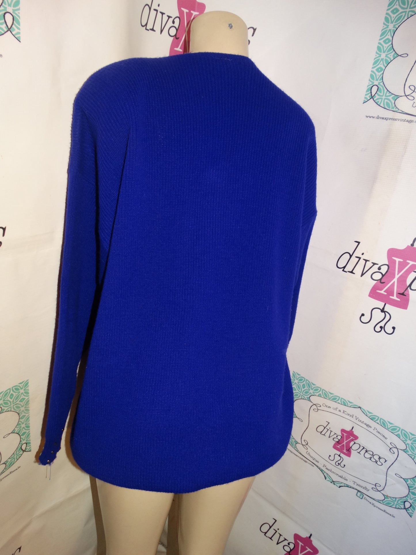 Vintage Purple Beaded Sweater Size 1x