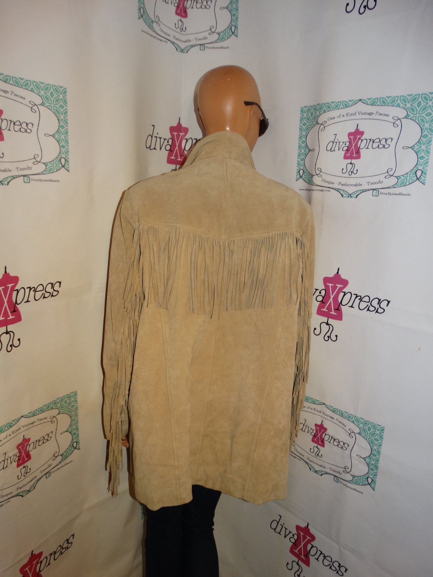 Vintage Romans Tan Suede Shingle Jacket Size 1x