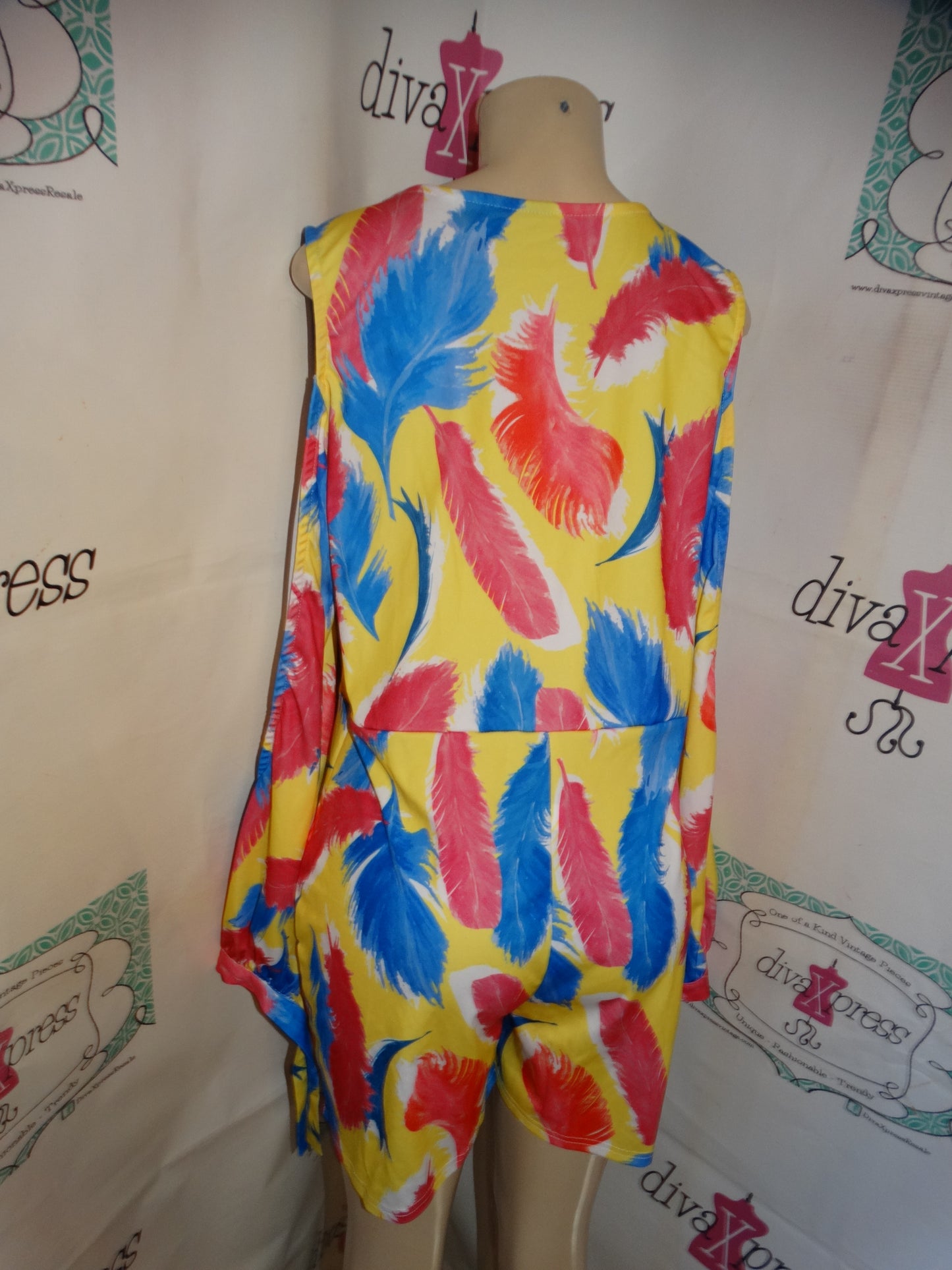 Yellow/Pink/Blue Romper Size XL