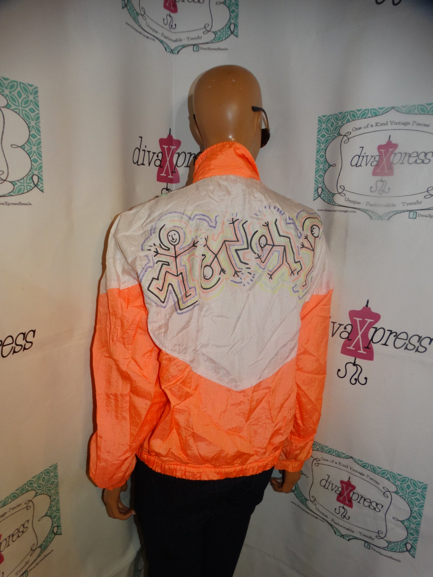 Vintage Sergio Tachinni Neon White Jacket Size M