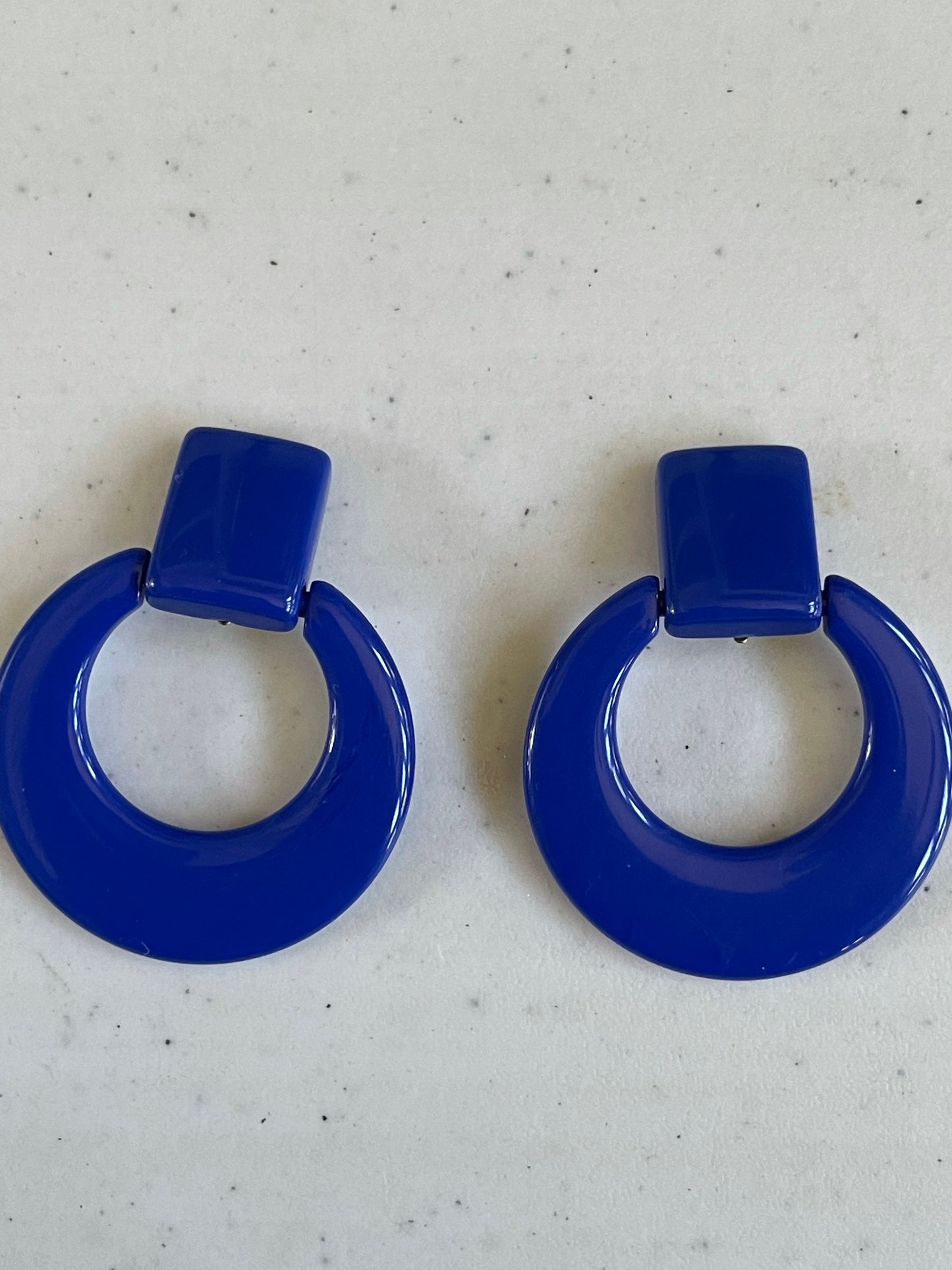 Vintage Purple and Blue Clip ON earrings ( both pair) (Shipping INCLUDED IN PRICE)