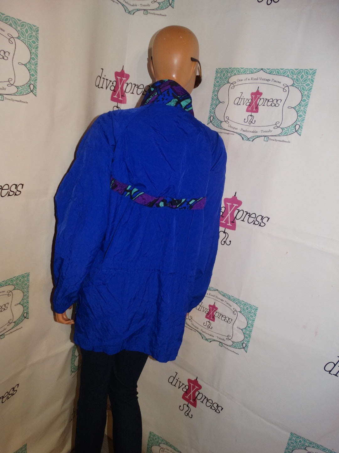 Vintage Reebok Blue/Purple Jacket Size XL