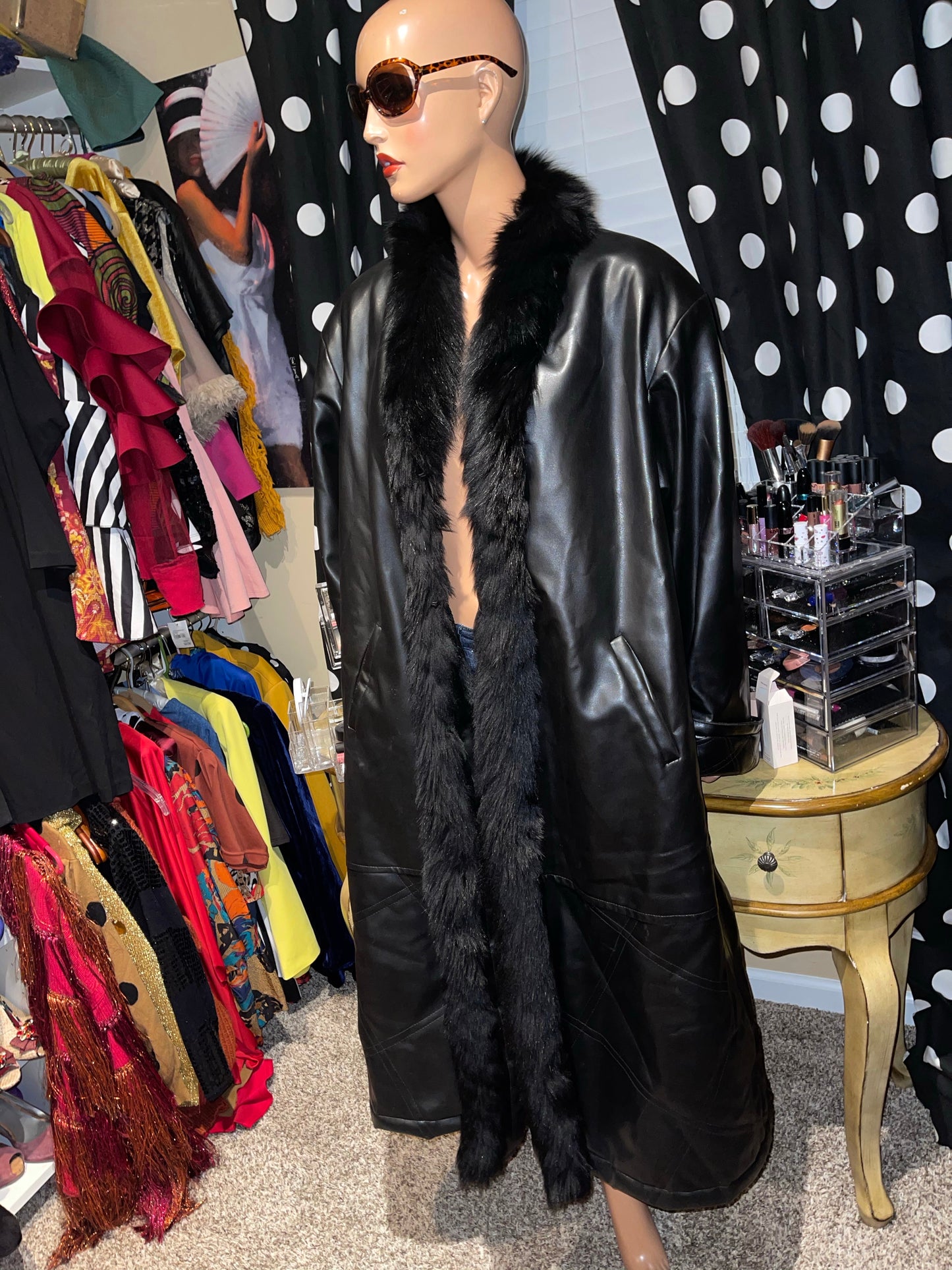 Vintage XL Long Authentic Fur Coat Size 2x