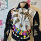Vintage Modi Demin Black Heavy Sequins  Jean Jacket Size M