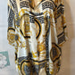 Vintage Silk Versace Style Blouse Size 2x