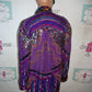 Vintage Annebelle Purple Heavy Sequins Top/Jacket Size 1x