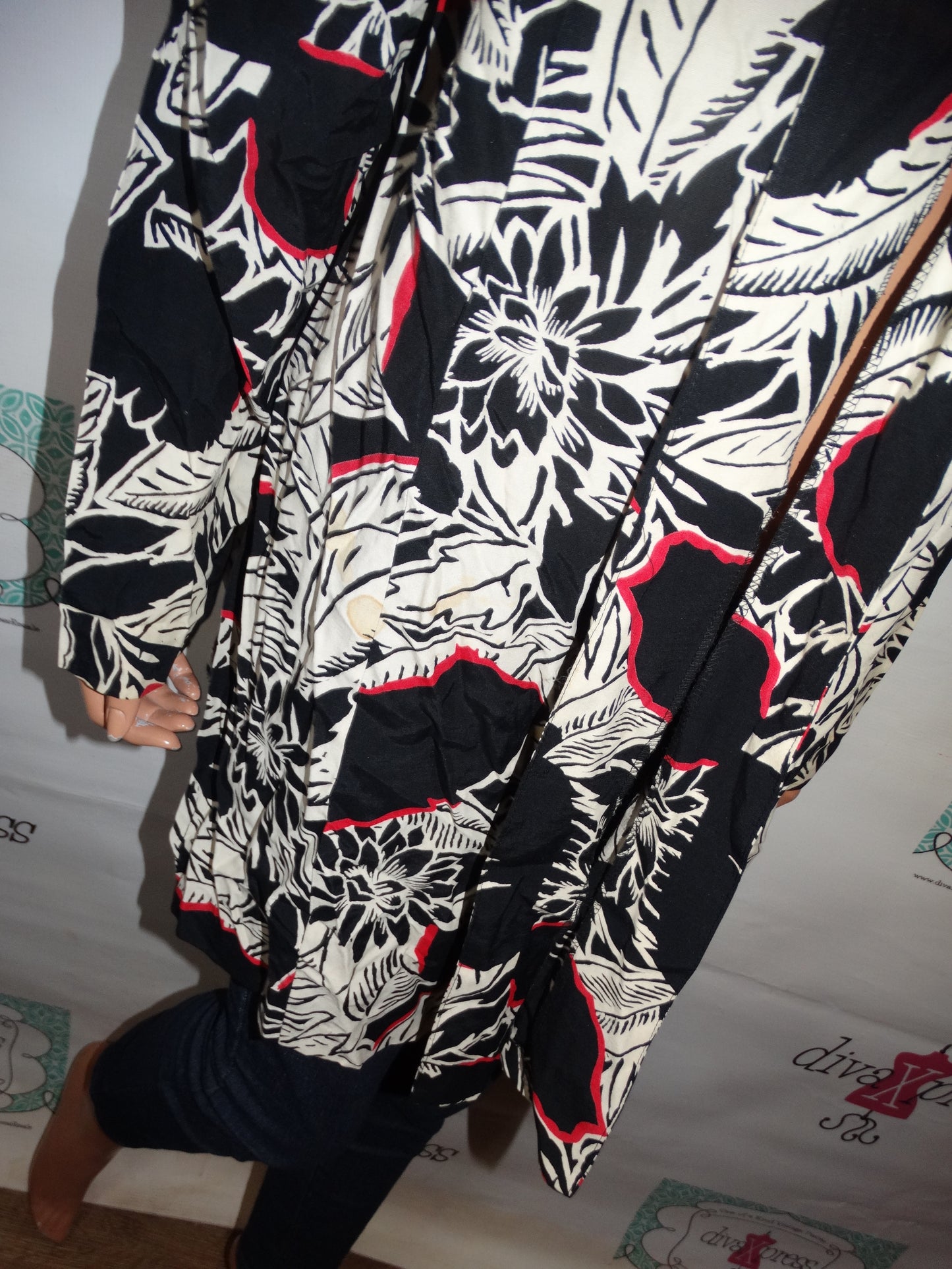 Vintage MAren Woman Black/White Blazer Throw Size 2x