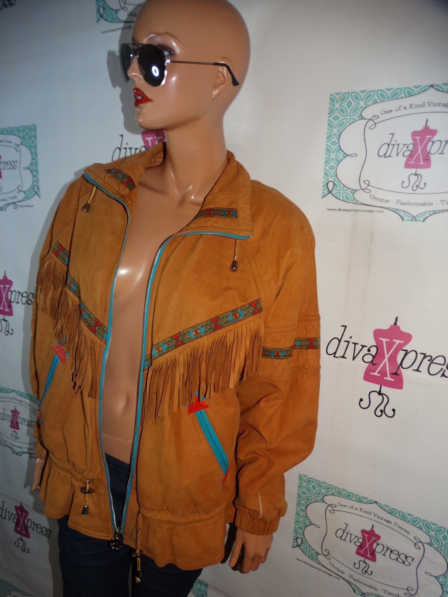 Vintage LNR Leather Brown Shingle Coat Size L