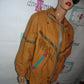 Vintage LNR Leather Brown Shingle Coat Size L