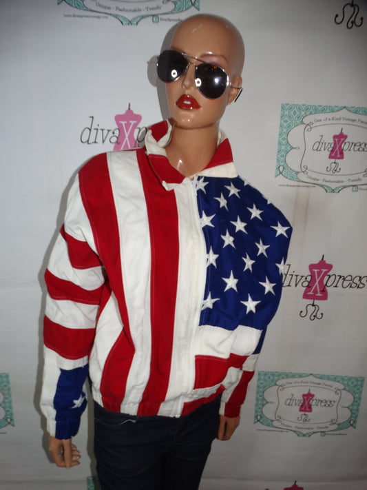 Vintage Limited Edition LTD  Flag Jacket Size M
