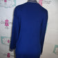 Vintage Qui Petites Blue Cardigan Sweater Size 1x