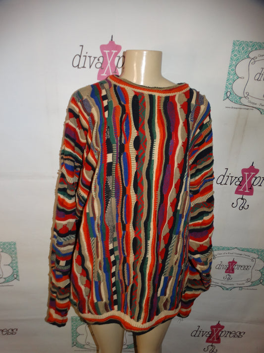 Vintage Cotton Traders Colorful Sweater Size 1x/2x