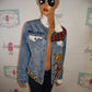 Blue Jean Mickey Mouse Detail Jacket Size L