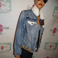 Blue Jean Mickey Mouse Detail Jacket Size L