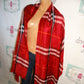 Burberry Deep Red XL Scare/Shawl