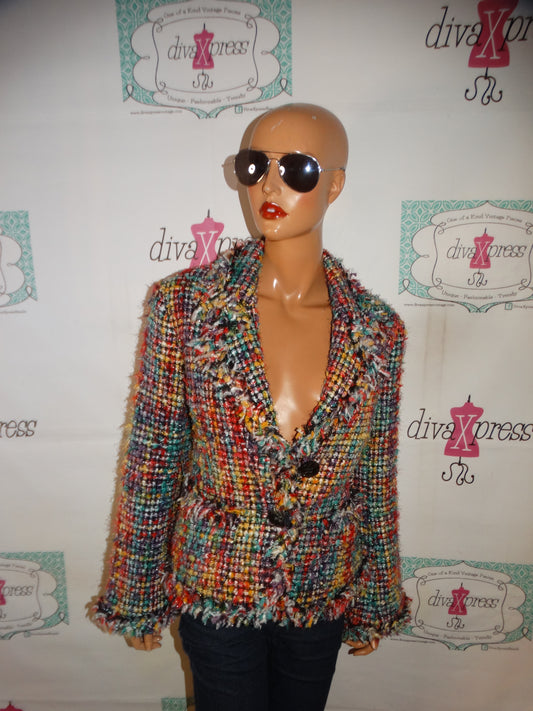 Vintage Manyus Colorful Blazer Size L