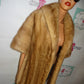 Vintage Authentic Mink Tan Shawl Size 1x-3x