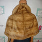 Vintage Authentic Mink Tan Shawl Size 1x-3x